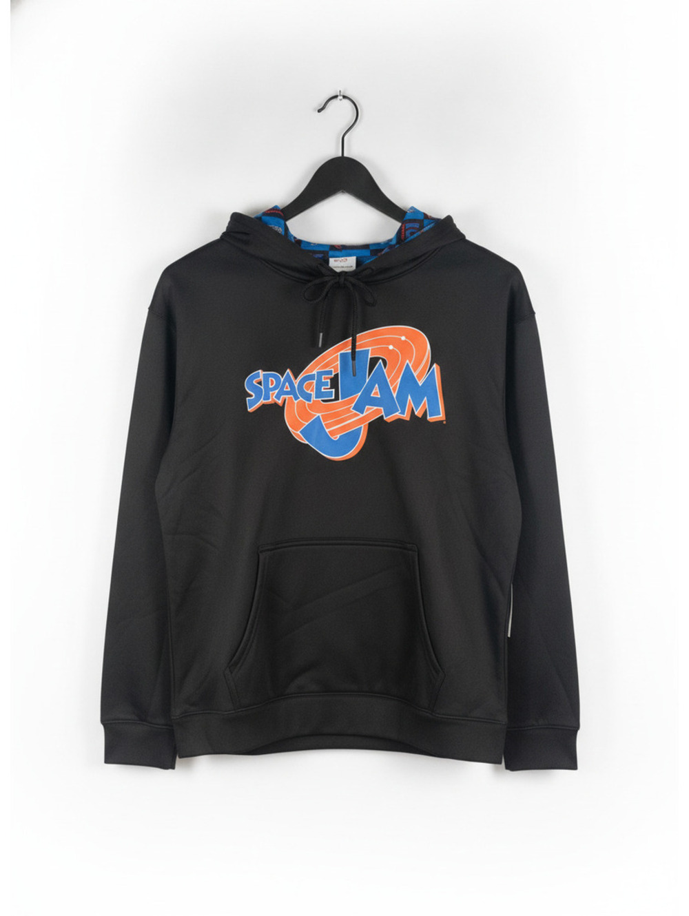 Space Jam Black Pullover Hoodie with Logo Print